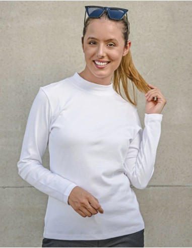 HRM-206-Womens Premium Highneck Longsleeve Tees
